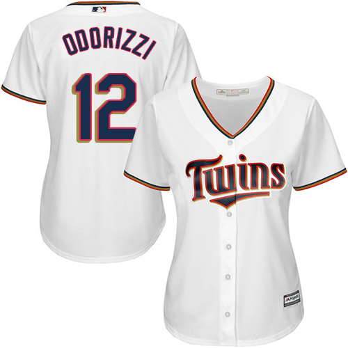 Twins #12 Jake Odorizzi White Home Women's Stitched MLB Jersey